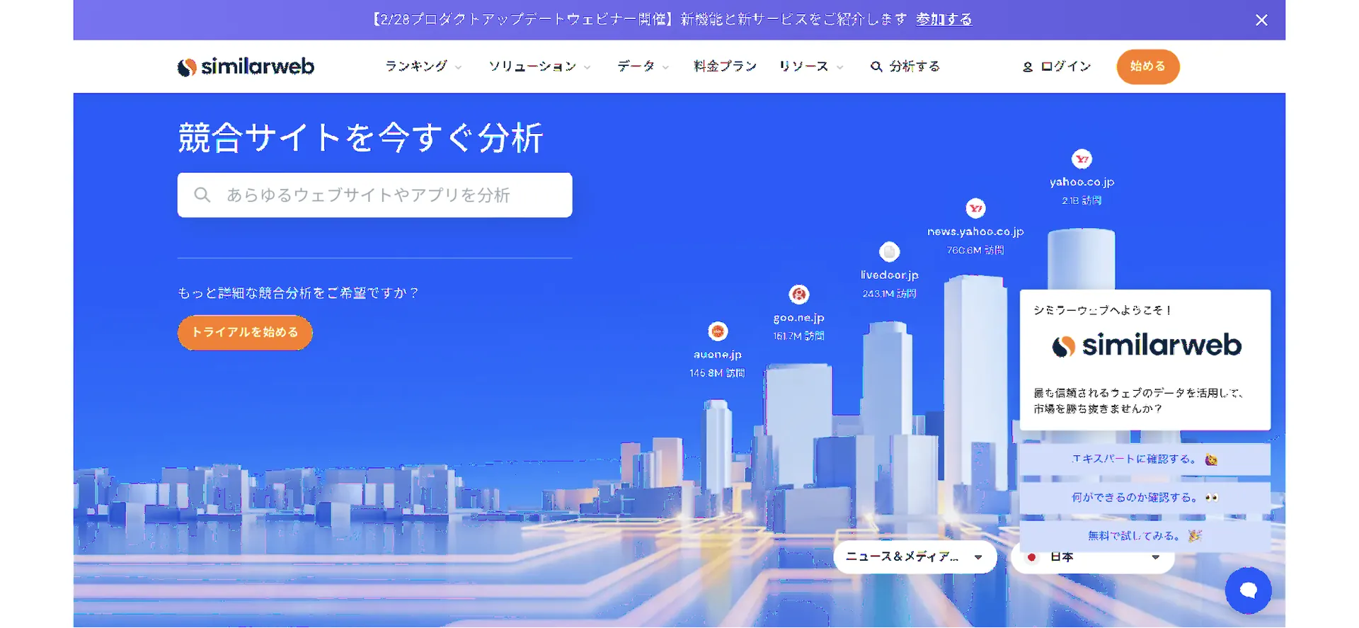 10.Similarweb（シミラーウェブ）