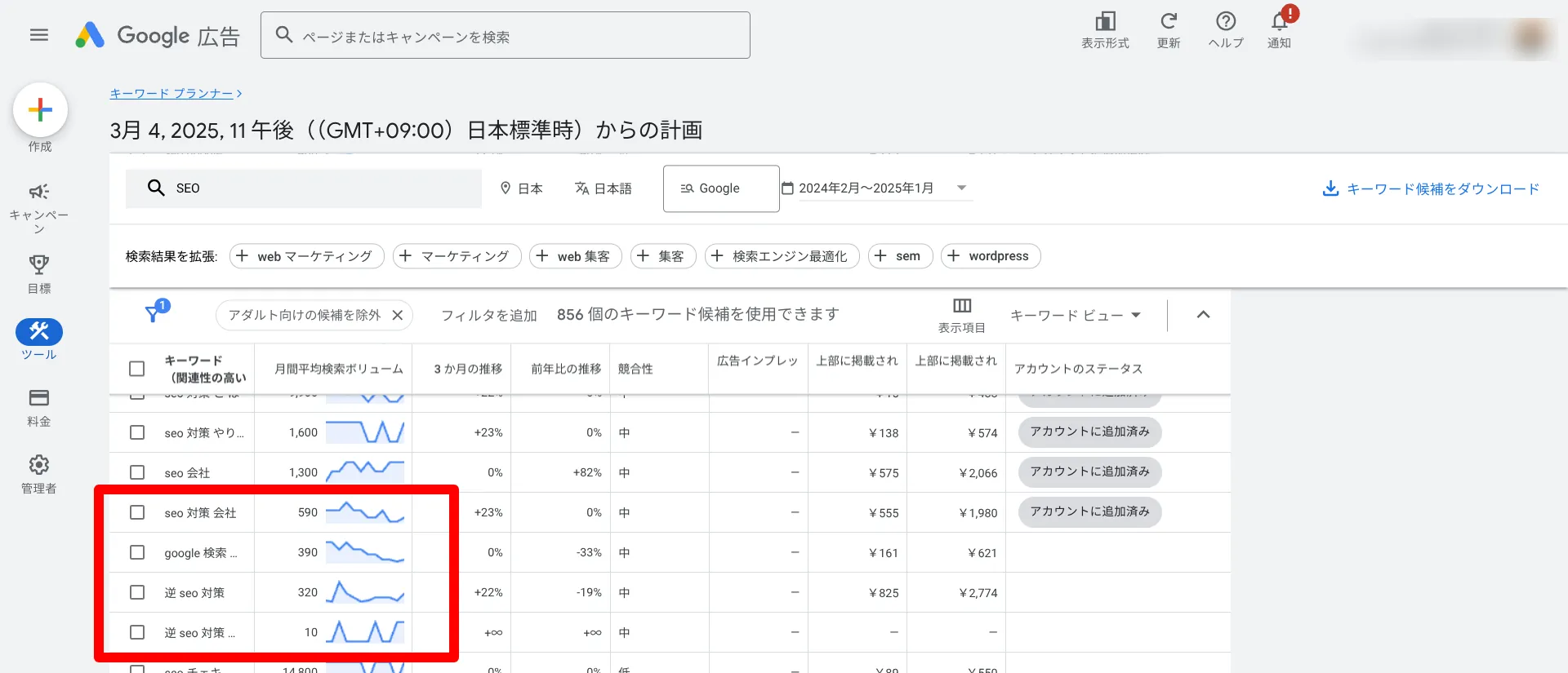 スモールキーワード